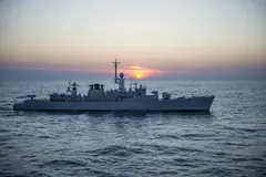 Българската фрегата „Дръзки“ в Черно море