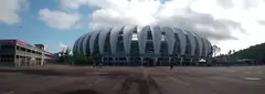 Панорама на стадион „Бейра-Рио“ в Порто Алегре, където Германия и Алжир играха осминафинал през 2014 г.