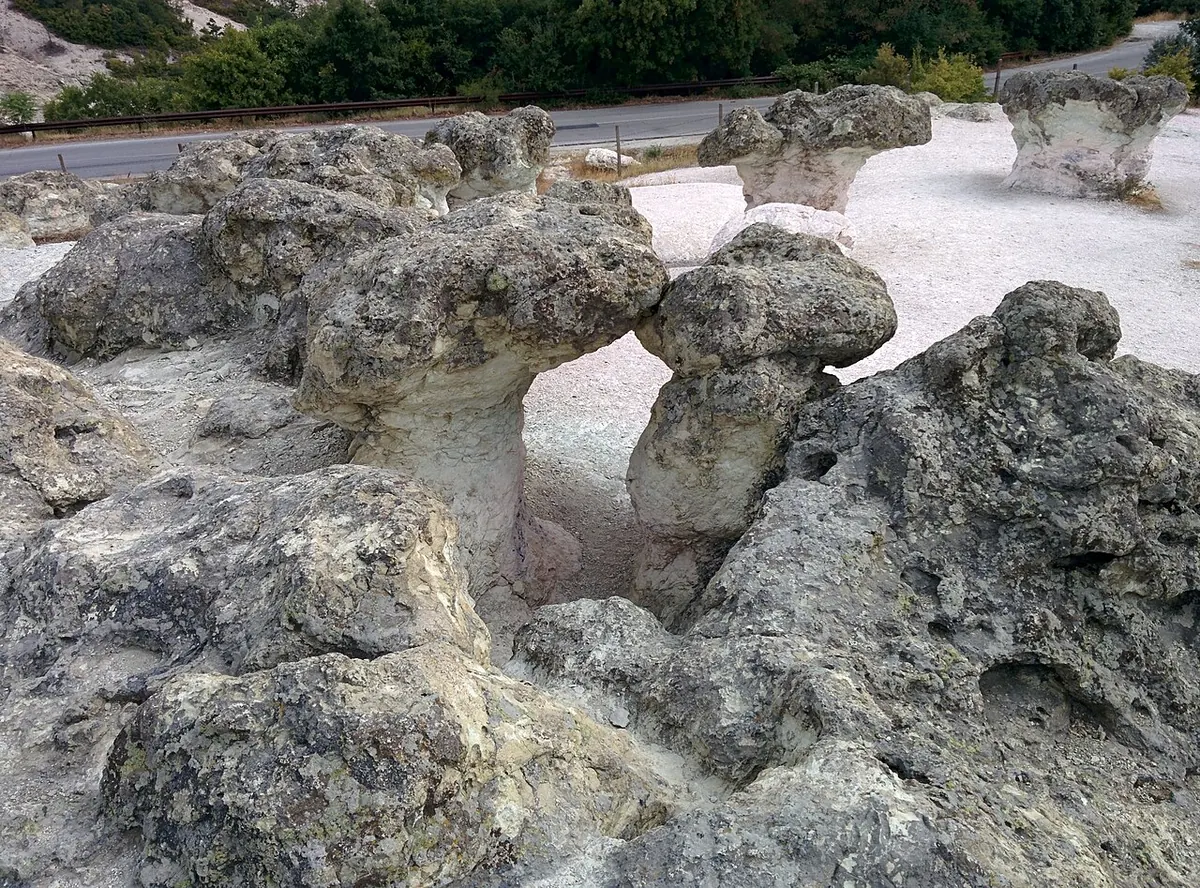 Каменните гъби край село Бели пласт, Кърджалийско