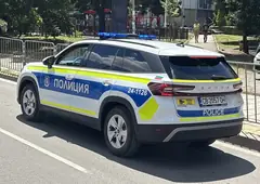 Полицейски автомобил в София