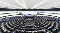 Пленарната зала на Европейския парламент в Страсбург