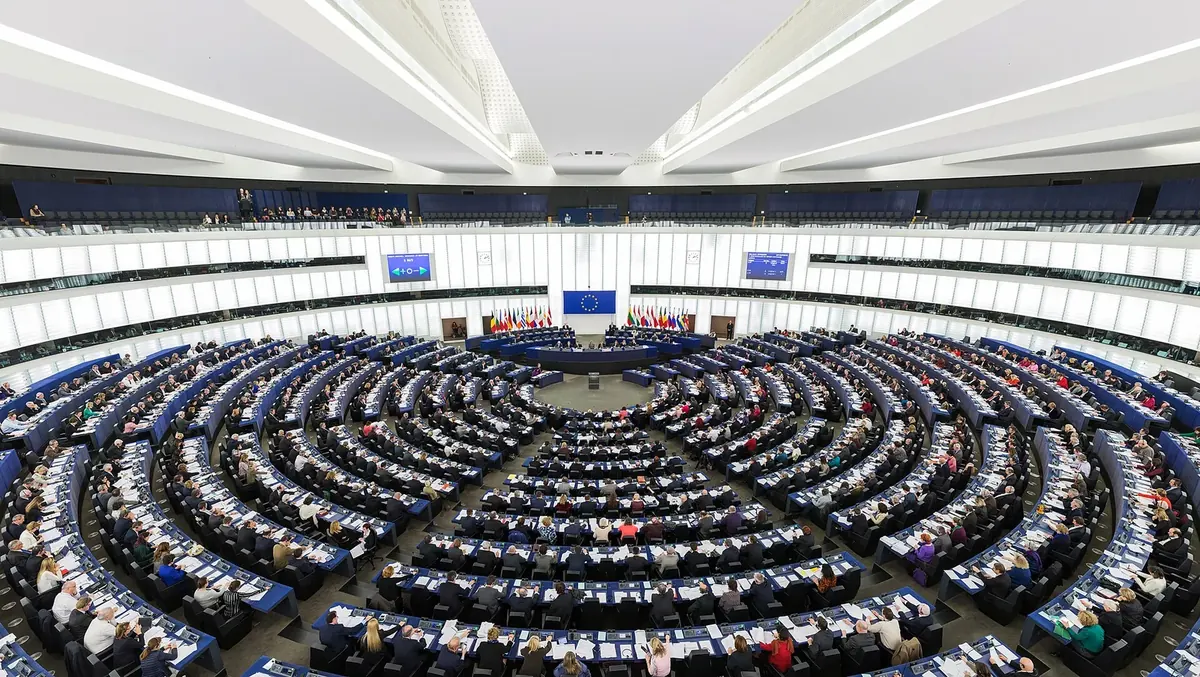 Пленарната зала на Европейския парламент в Страсбург
